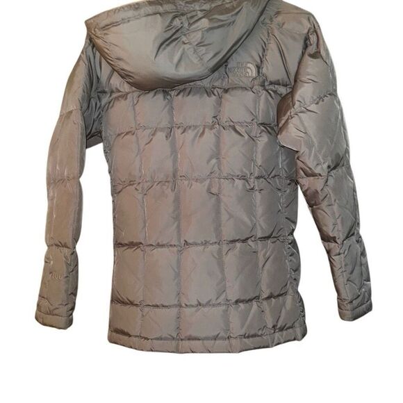 The North Face Gray 600 Insulated Down Quilted Hooded Puffer Jacket Ladies XS - Picture 5 of 15